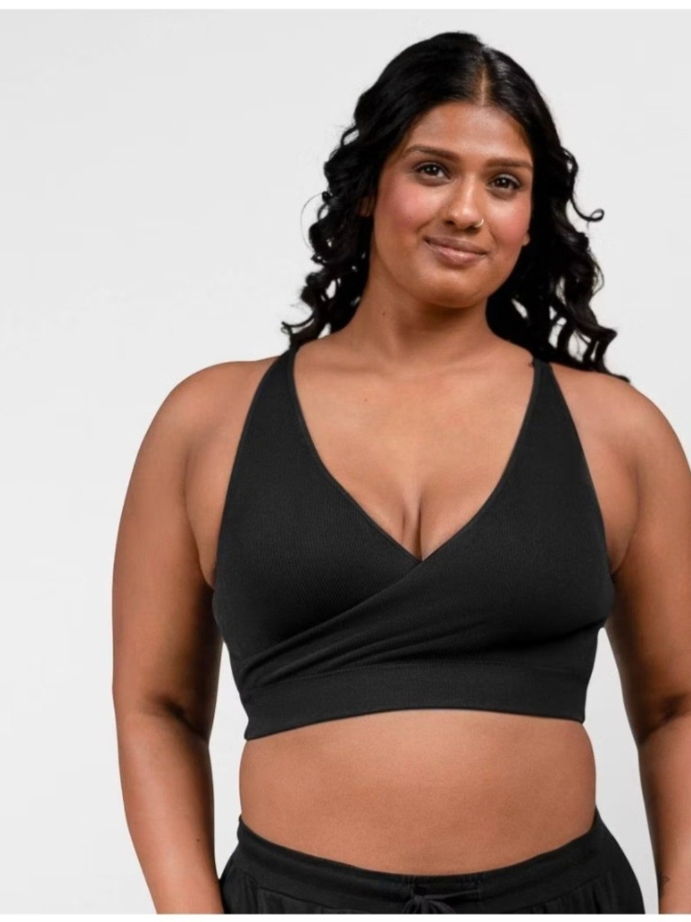 Kindred Bravely Black Wrap Wireless Nursing Bra